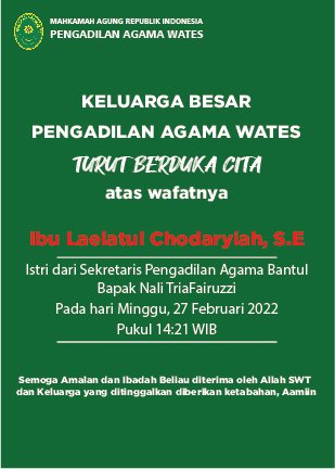 Ucapan Duka PA Bantul