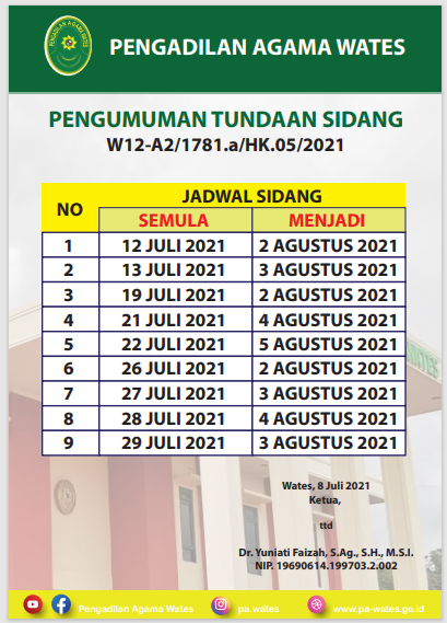 tunda sidang juli